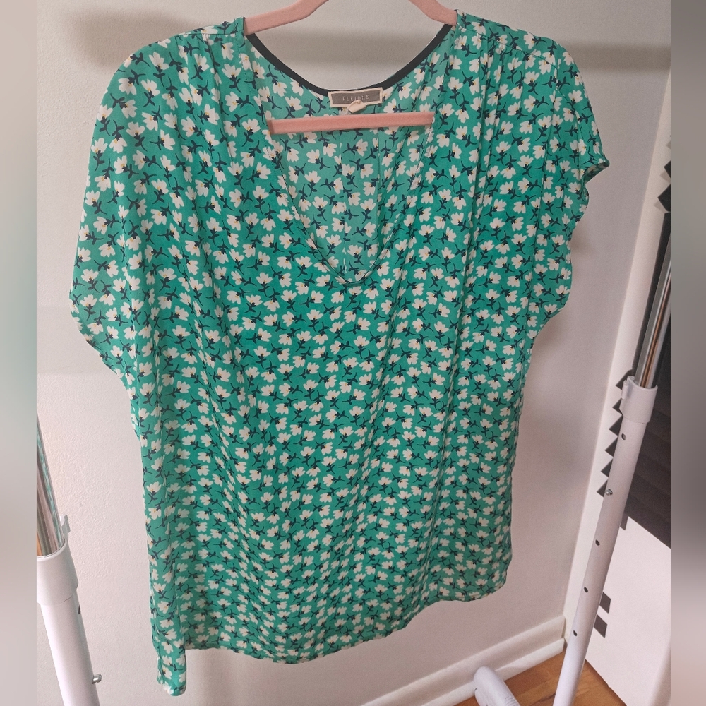 Floral Green Women's Top
